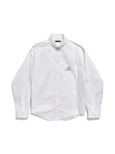 BALENCIAGA Women's Large Fit Shirt in White