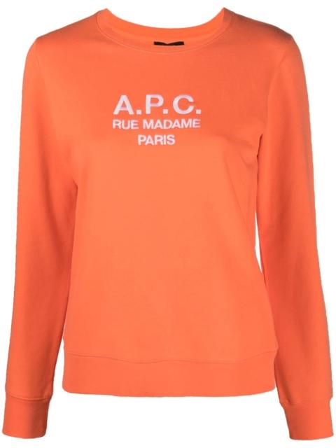 A.P.C. embroidered-logo 스웨터
