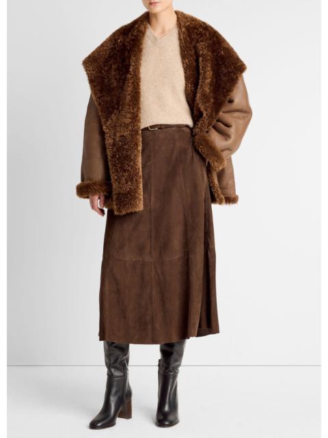 Vince Shearling Hooded Jacket