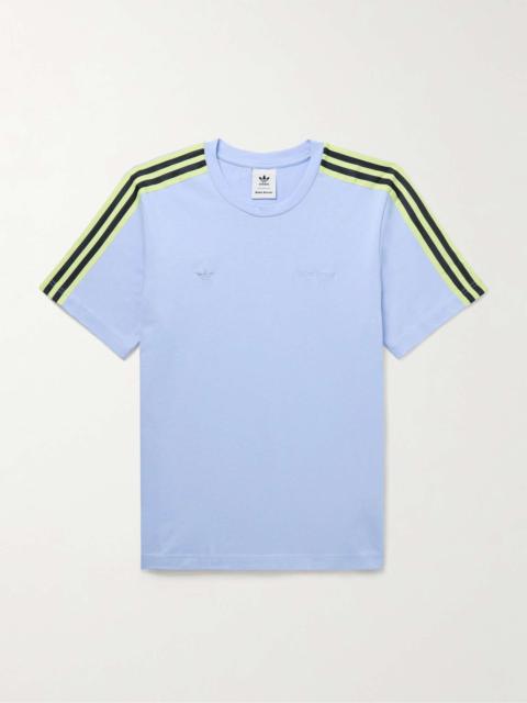 adidas Originals + Wales Bonner Webbing-Trimmed Embroidered Organic Cotton-Jersey T-Shirt