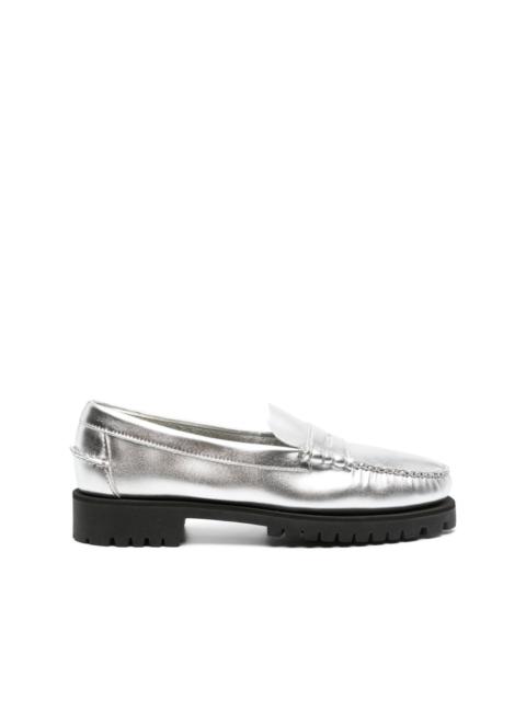 SEBAGO metallic-finish loafers