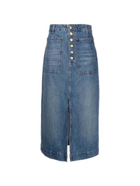 The Bea denim midi skirt