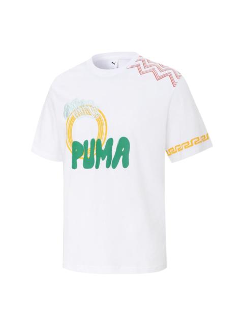 PUMA Logo T-Shirt 'White' 539609-02