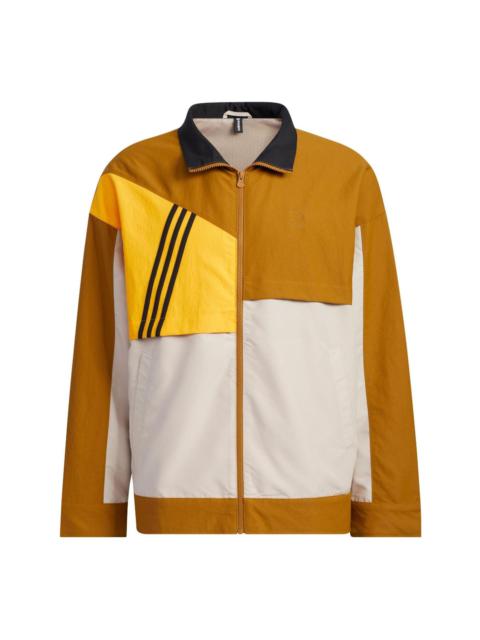 adidas VBE Windbreaker Jackets 'Brown White' IA6779