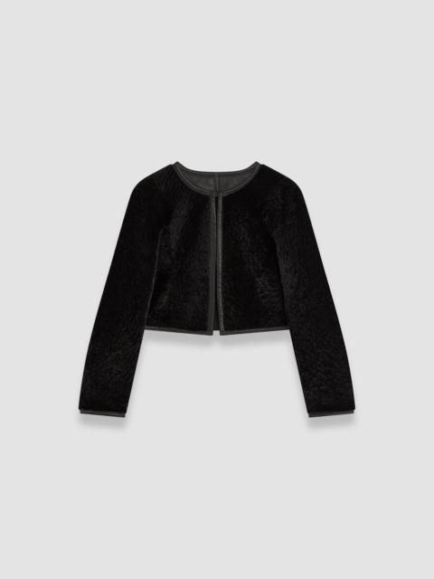 JOSEPH Reversible Embossed Shearling Maurice Jacket