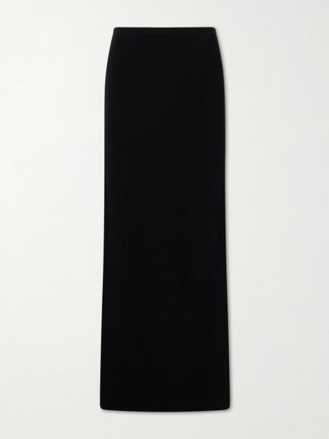 ÉTERNE Emma Stretch-jersey Midi Skirt
