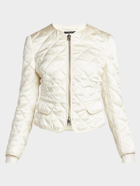 TOM FORD Quilted Silk Zip Jacket