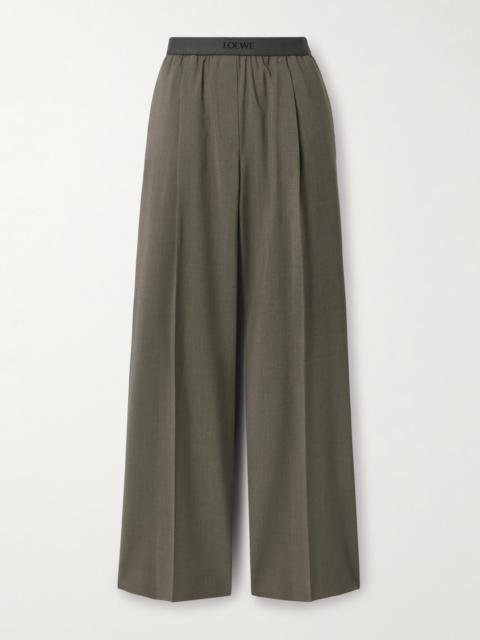 Loewe Pleated Wool Straight-leg Pants