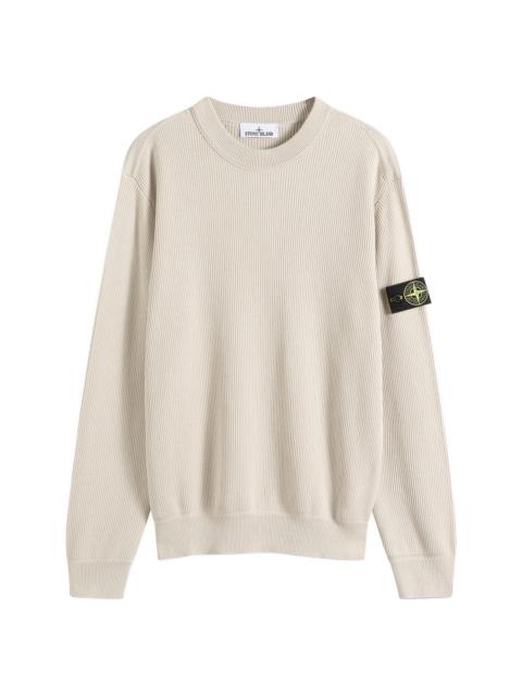 Stone Island Stone Island Ribbed Soft Organic Cotton Jumper