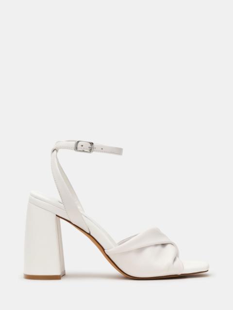 STEVE MADDEN MANDY WHITE LEATHER