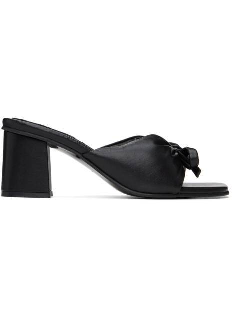REIKE NEN Black Bow Heeled Sandals