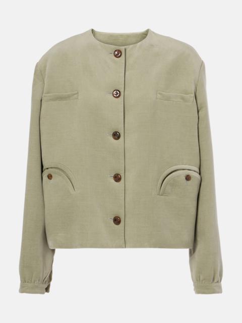 BLAZÉ MILANO Jealousy Gliss cotton and linen jacket