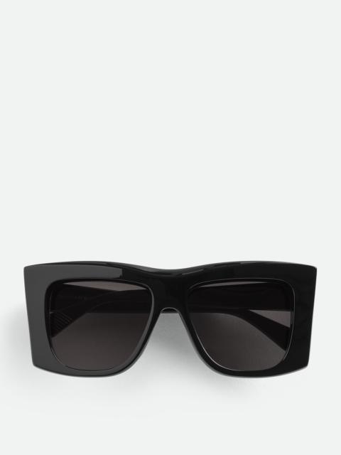 Bottega Veneta Visor Recycled Acetate Square Sunglasses