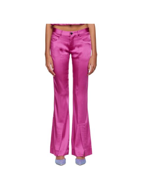 MARCO RAMBALDI Pink Flared Trousers