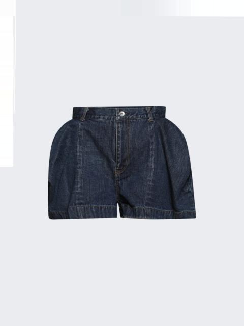 sacai Denim Shorts Blue