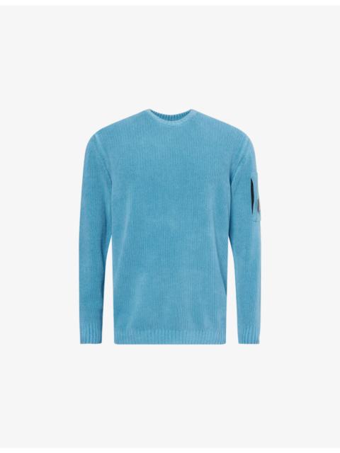C.P. Company Brand-Patch Crewneck Chenille Jumper