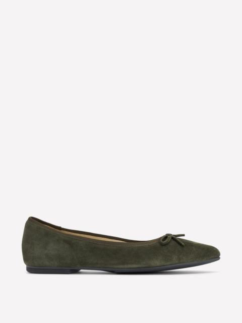 BODEN Point Flexi Sole Flats-Dark Moss