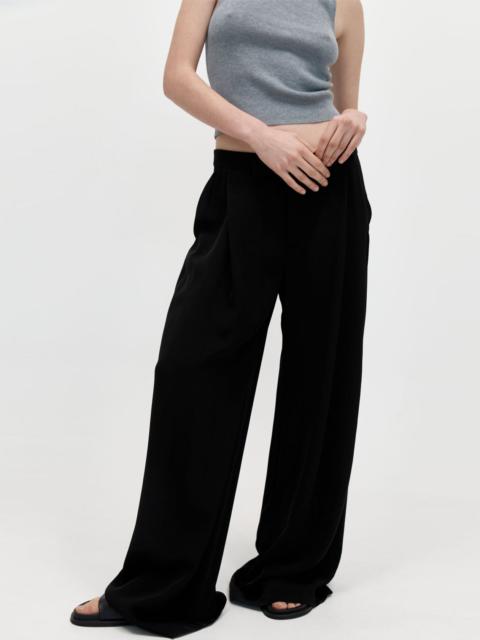 ST. AGNI Overlap Waist Trousers - Black
