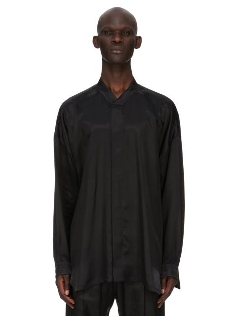 Rick Owens Jumbo Faun satin long-sleeve shirt