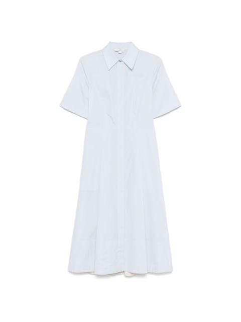 canvas-tape cotton midi dress