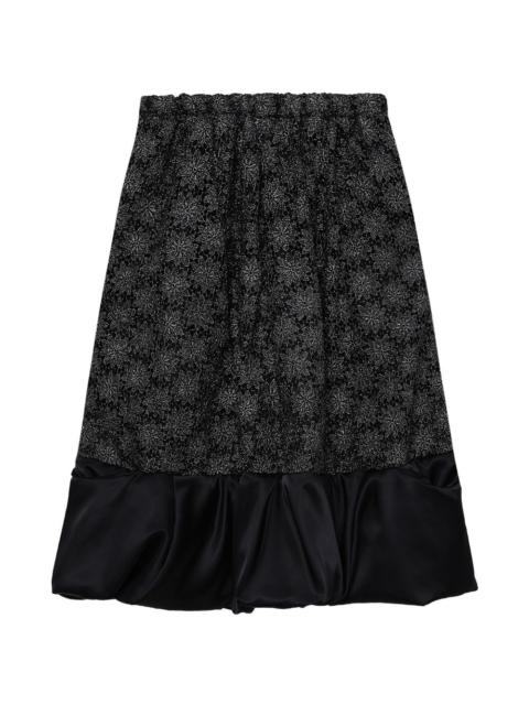 Comme des Garçons Comme des Garçons floral-print midi skirt