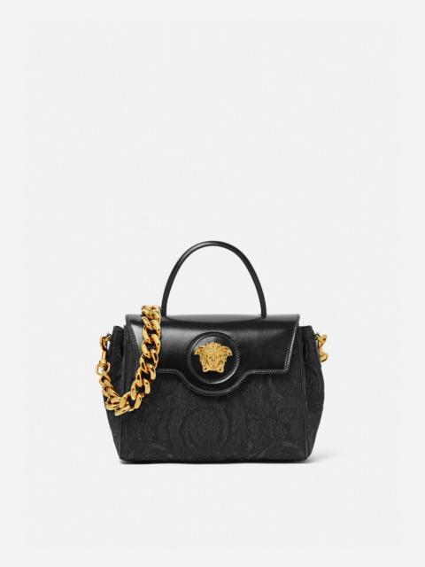 VERSACE La Medusa Lurex Cloquet Handbag