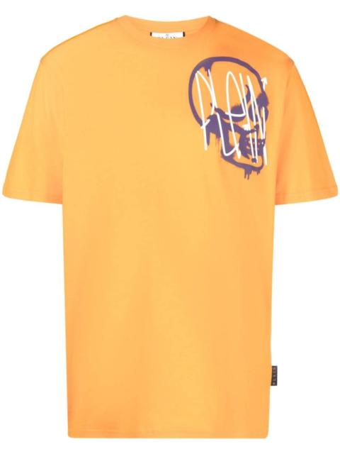 PHILIPP PLEIN metallic skull-print T-shirt