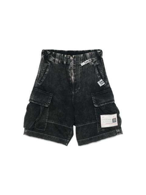 denim cargo shorts