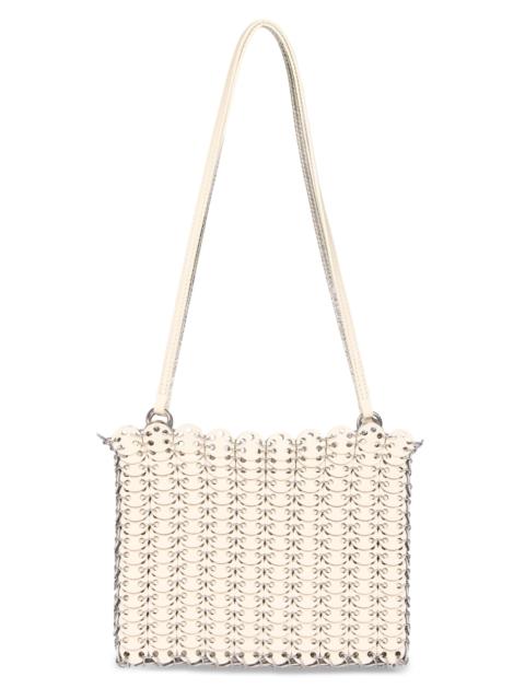 rabanne Women's Sac A Main Leather & Steel Shoulder Bag - Ivory Silver