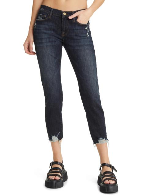 Le Garcon Chewed Hem Crop Boyfriend Jeans