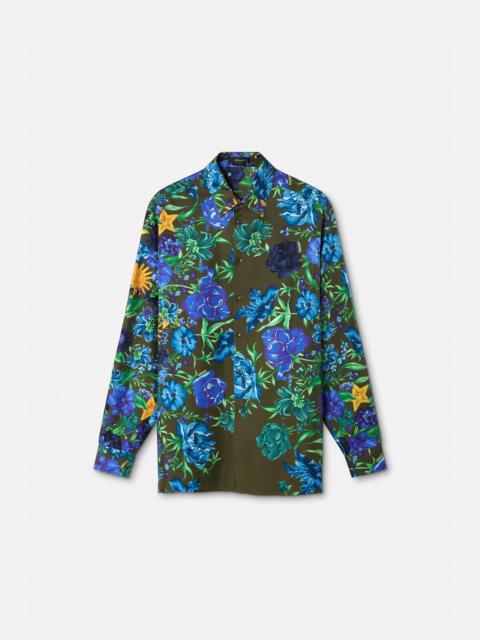 VERSACE Wildflower West Silk Shirt
