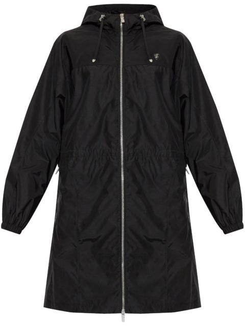 Burberry logo-plaque coat