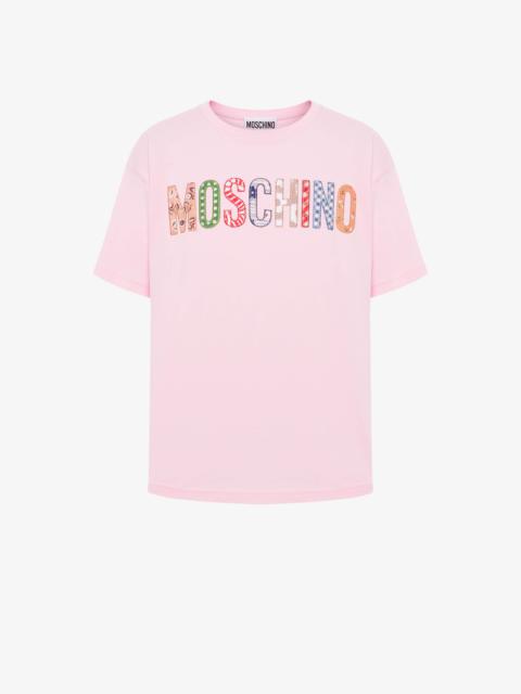 Moschino MOSCHINO QUILT LOGO ORGANIC JERSEY T-SHIRT