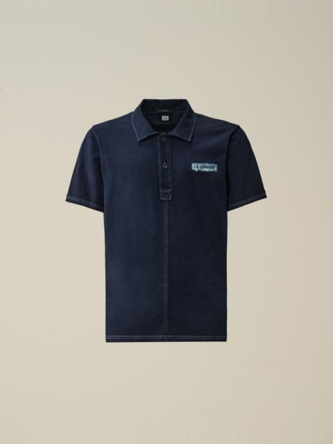 C.P. Company Indigo Jersey Polo Shirt