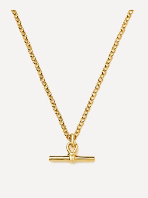 MISSOMA 18ct Gold-Plated Chunky T-Bar Pendant Necklace