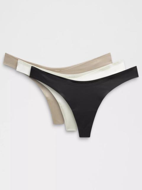 lululemon Wundermost Ultra-Soft Nulu Dipped-Waist Thong Underwear *3 Pack
