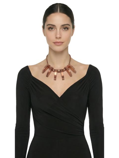 NORMA KAMALI COLORED BRASS NECKLACE