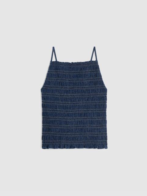 Madewell Denim Smocked Tank