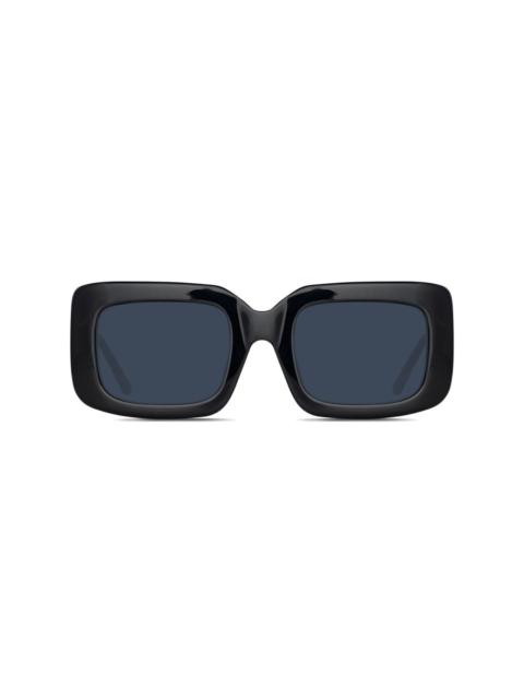 LINDA FARROW Jorja rectangle-frame sunglasses
