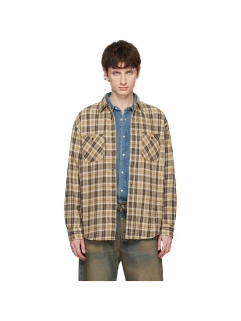Nudie Jeans Brown Julian Worker Shirt