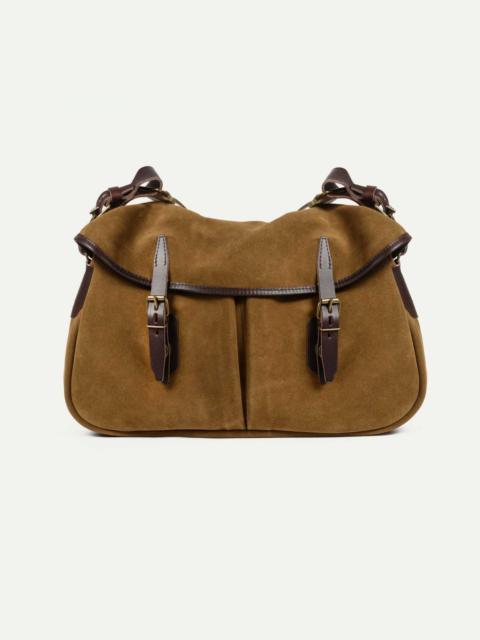 Bleu de Chauffe MUSETTE M FISHERMAN'S BAG / SUEDE  -  HAZELNUT BROWN