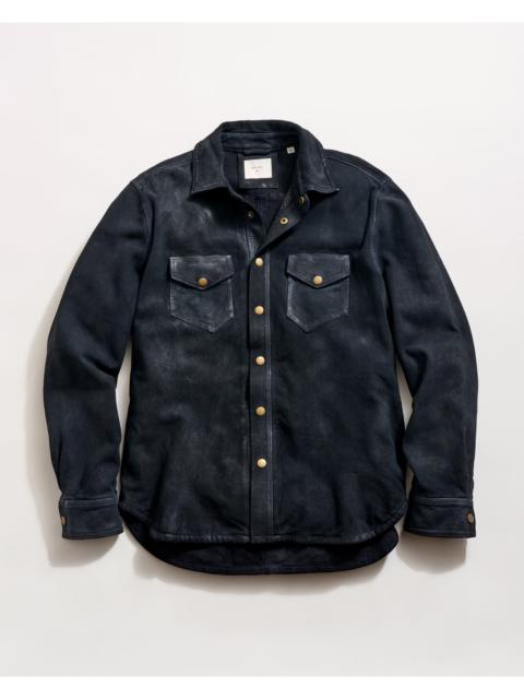 Billy Reid Savoy Waxed Suede Workshirt