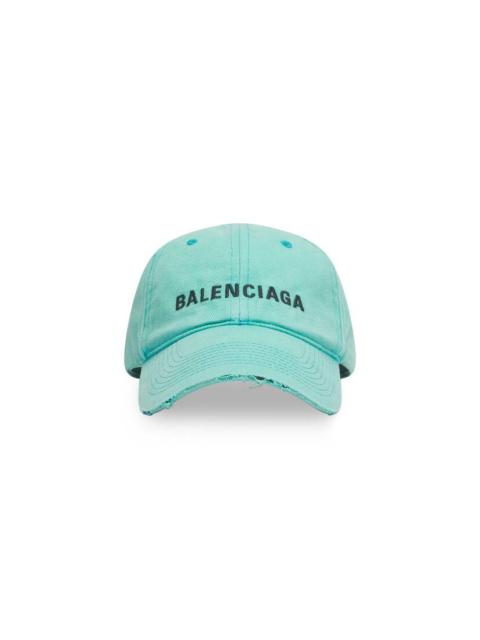 BALENCIAGA Men's Logo Front Cap in Green
