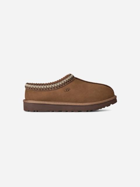 UGG ® Women's Tasman Nubuck Sheepskin Slippers in Dark Chestnut