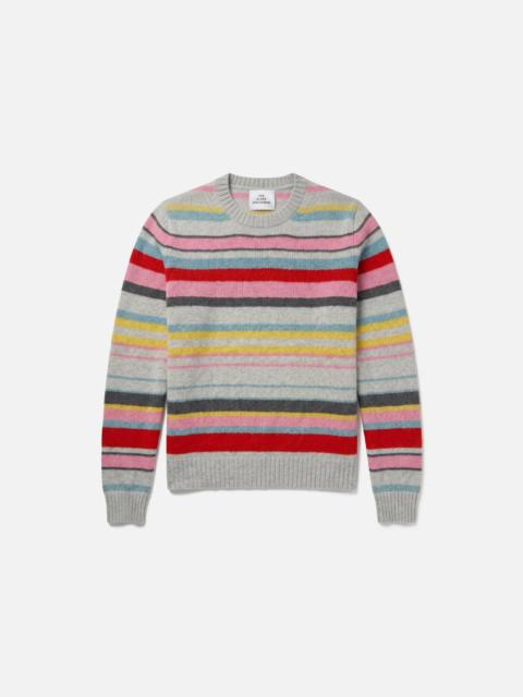 The Elder Statesman ELENA STRIPE CROP SWEATER