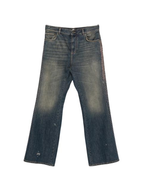 AMIRI Amiri Stud-embellished Flared Jeans