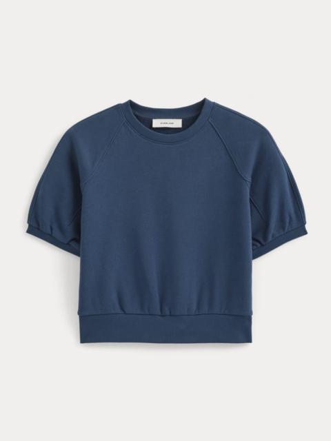 EVERLANE LIGHTWEIGHT TERRY BLOUSON SHORT-SLEEVE CREW
