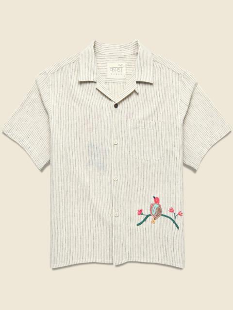 KARDO Embroidered Bird Shirt - Natural