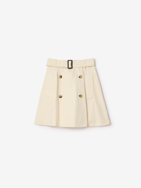 Burberry Gabardine Trench Mini Skirt