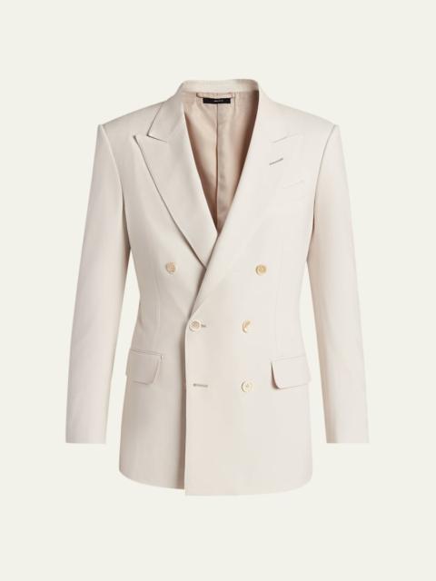 TOM FORD Men's Wool, Cashmere and Silk Double-Breasted Sport Coat